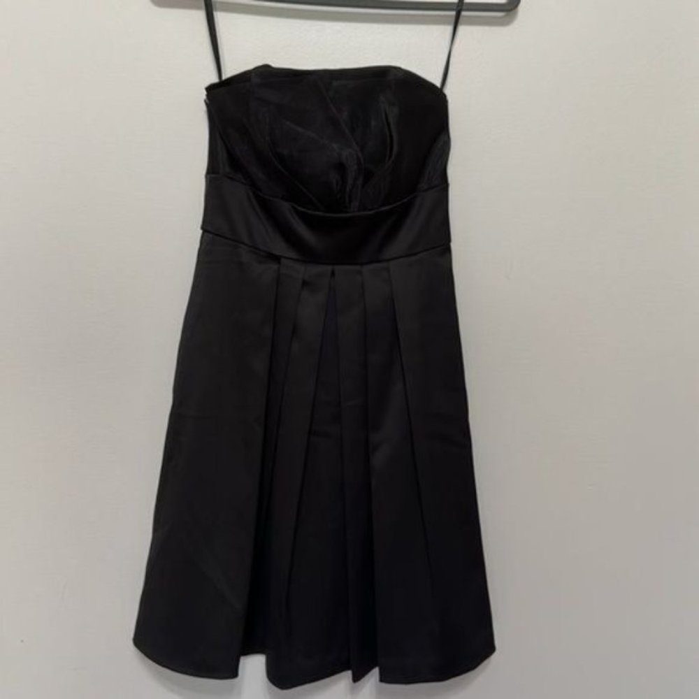 WHBM Strapless Pleated Mini Formal Dress Size 00